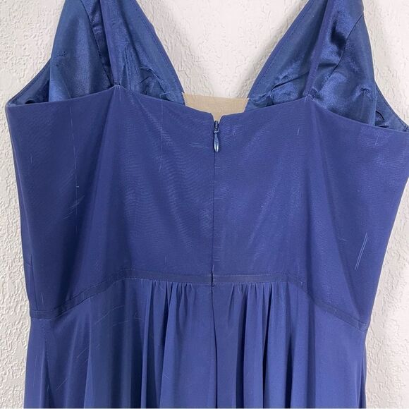 NWT Aqua Blue Ombre Evening Gown Long Dress - Picture 9 of 14